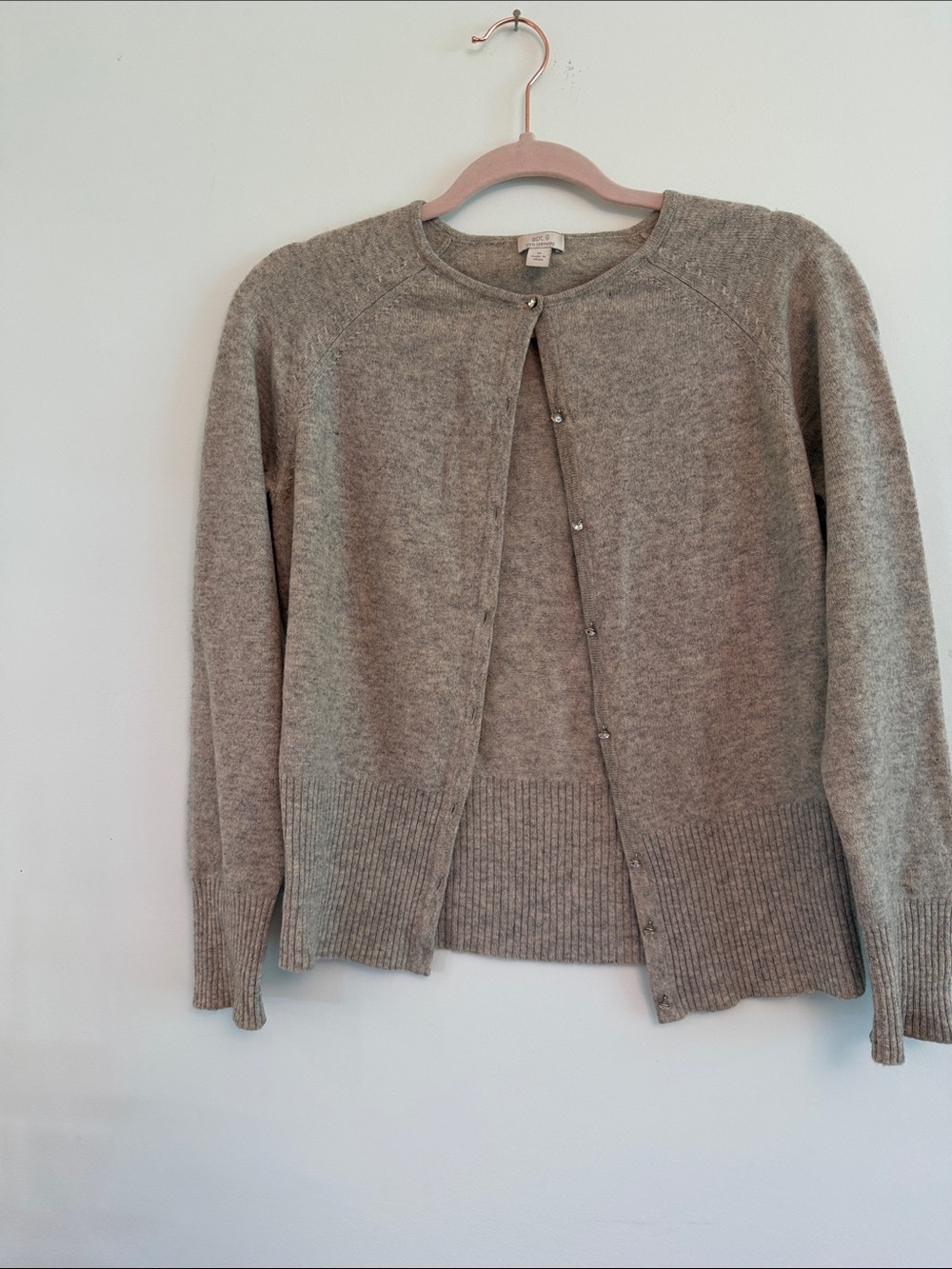 Apt. 9 Light Gray Button Front Cardigan